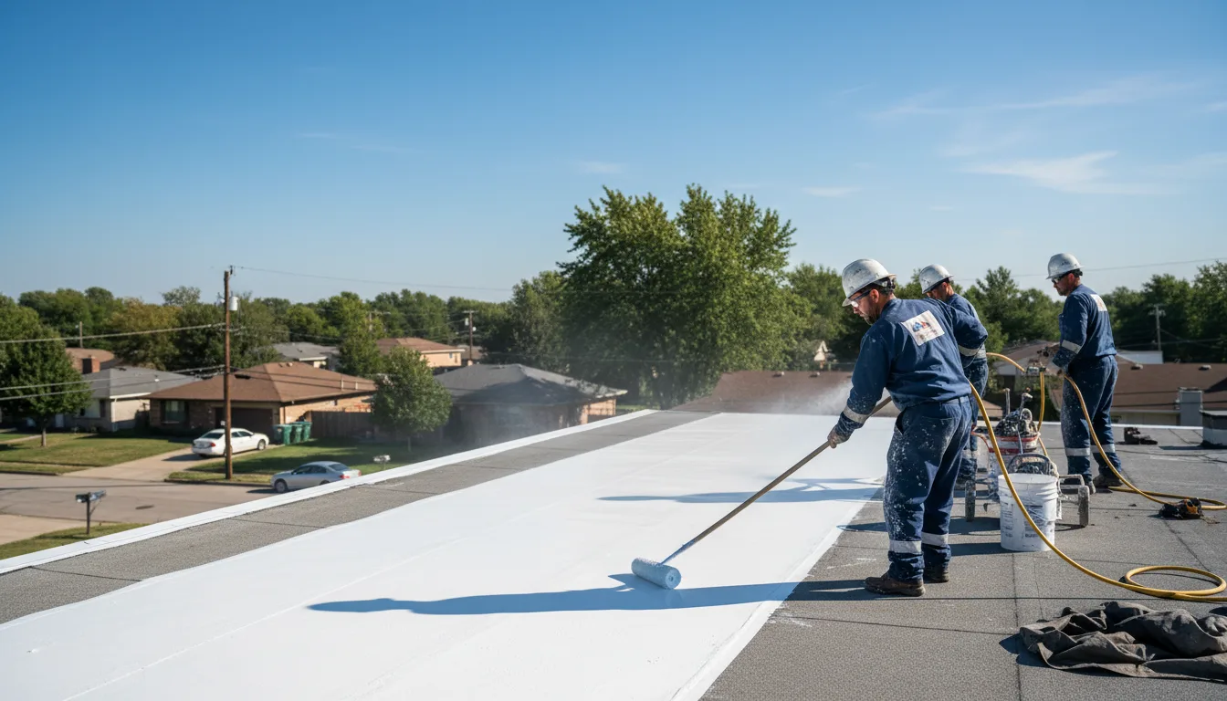 Commercial roof coating in Wharncliffe, WV near me